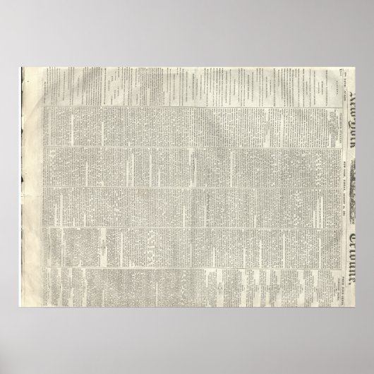 Thaddeus Stevens stirbt, New York Tribune 8/14/186 Poster (Vorne)