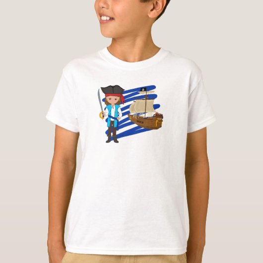 Thaddeus und sein Schiff - Boys T - Shirt (Vorderseite)