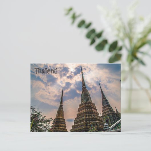Thai Architecture Postcard Postkarte (Stehend Vorderseite)
