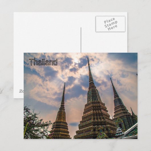 Thai Architecture Postcard Postkarte (Vorne/Hinten)
