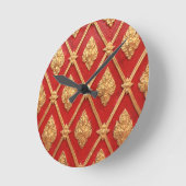 Thai art pattern runde wanduhr (Winkel)