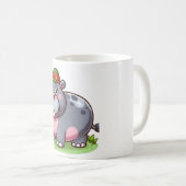 Thai-Babyhippo Kaffeetasse (VorderseiteRechts)