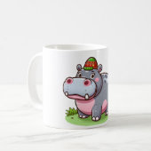 Thai-Babyhippo Kaffeetasse (Vorderseite Links)
