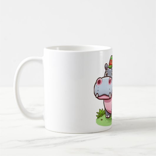 Thai-Babyhippo Kaffeetasse (Links)