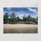 Thai Beach Grüße Postkarte (Vorderseite)