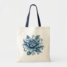 Thai Blue Lotus, Thai Art, Thai Design, thailändis Tragetasche