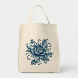 Thai Blue Lotus, Thai Art, Thai Design, thailändis Tragetasche