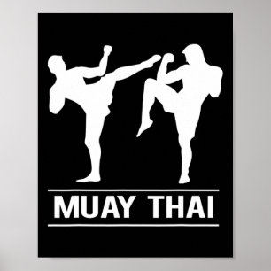 Thai-Boxen Kickboxen Mma-Kämpfer Muay Thai  Poster