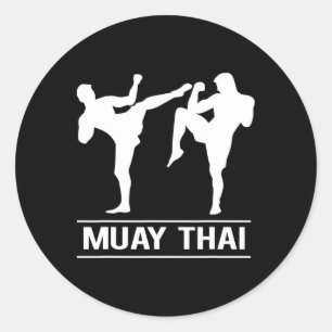 Thai-Boxen Kickboxen MMA-Kämpfer Muay Thai Runder Aufkleber
