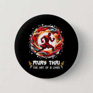 Thai-Boxen MMA Kickboxen Kunst der acht Gliedmaßen Button