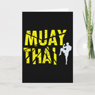 Thai-Boxen - Muay Thai Boxer Kickboxen Karte