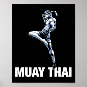 Thai-Boxen und Kickboxen Poster