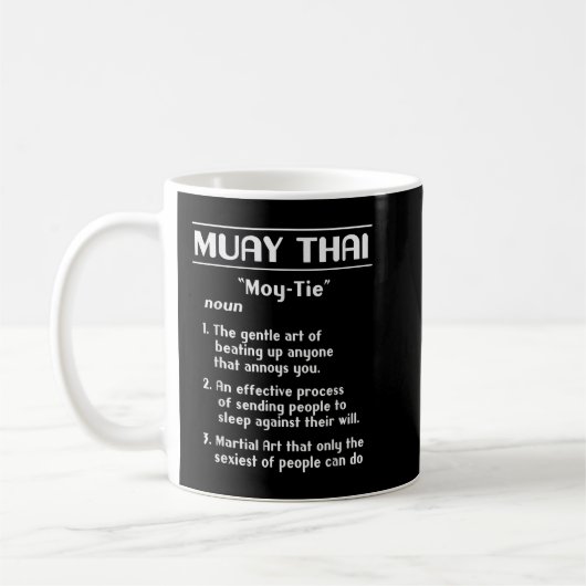 Thai Boxing Definition Muay Thai Funny Kaffeetasse (Links)