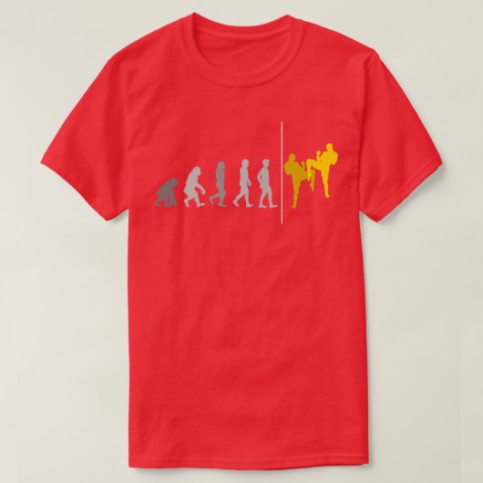 Thai Boxing Evolution Kick Boxing Muay Thai T-Shirt (Design vorne)
