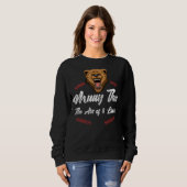Thai Boxing Kickboxing Muay Thai Bear Sweatshirt (Vorne ganz)