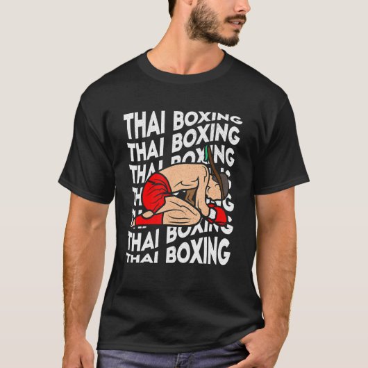 Thai Boxing Kickboxing Sport Boxer Muay Thai Men T-Shirt (Vorderseite)