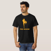 Thai-Boxing-Kniestoss-Kämpfer T-Shirt (Vorne ganz)