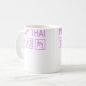 Thai Boxing Muay Thai Kaffeetasse (Vorderseite Links)