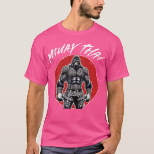 Thai Boxing und Muay Thai Gorilla T-Shirt