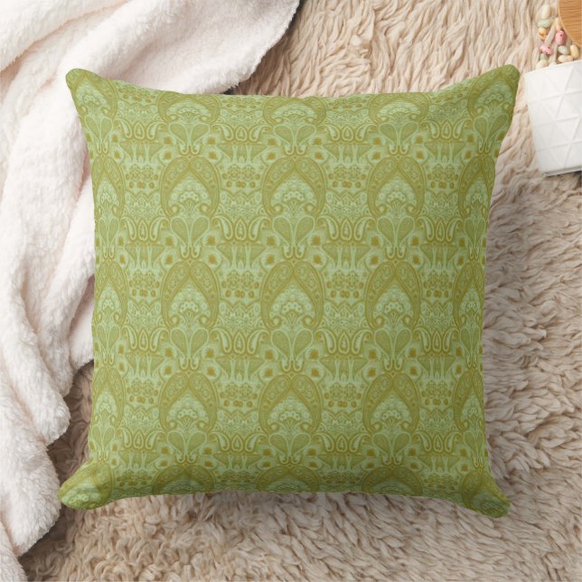 Thai Brocades Natural Green Throw Kissen (Decke)