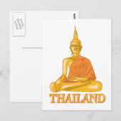 Thai Buddha Postkarte (Vorne/Hinten)