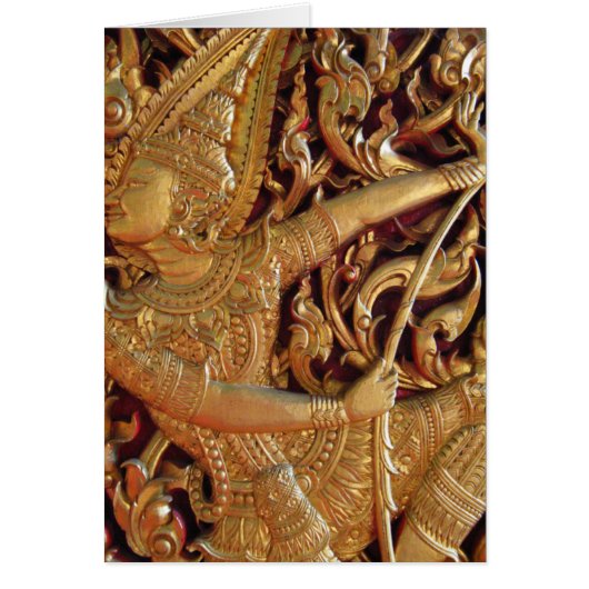 Thai Buddhist Temple Detail Card (Vorne)