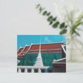 Thai Buddhist Temple Wat Arun Bangkok Flat Card Karte (Stehend Vorderseite)