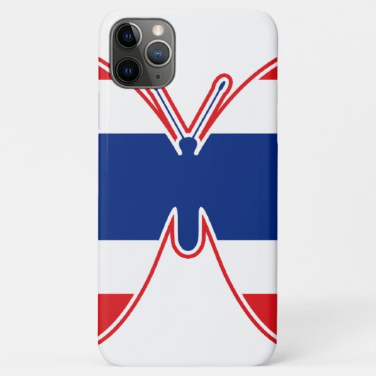 Thai Butterfly Flag Case-Mate iPhone Hülle (Rückseite)