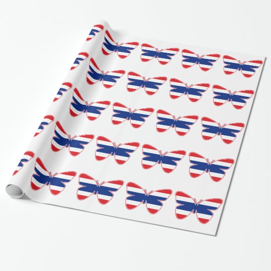 Thai Butterfly Flag Geschenkpapier (Ungerollt)
