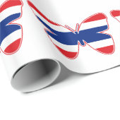 Thai Butterfly Flag Geschenkpapier (Rolleneckpunkt)