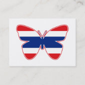 Thai Butterfly Flag Visitenkarte (Rückseite)