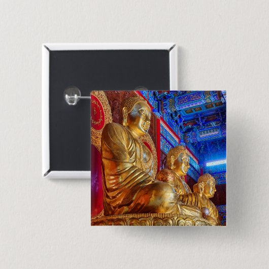 Thai China Buddha Image Statue Button (Vorne & Hinten)