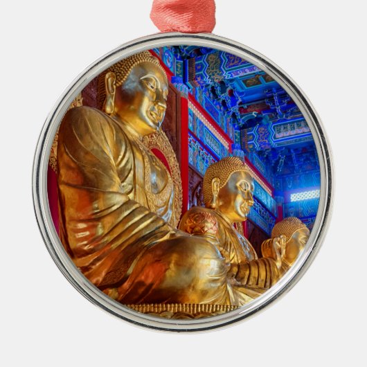 Thai China Buddha Image Statue Ornament Aus Metall (Vorne)