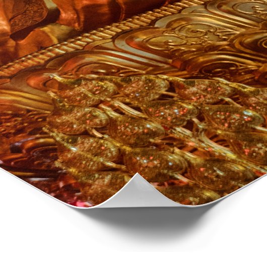 Thai China Buddha Image Statue Poster (Ecke)