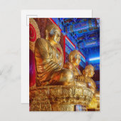 Thai China Buddha Image Statue Postkarte (Vorne/Hinten)