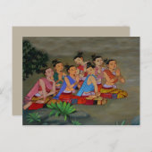 Thai Court Ladys Postkarte (Vorne/Hinten)