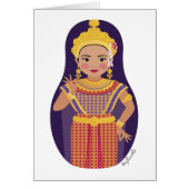 Thai Dancer Matryoshka Card (Vorne)