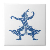 Thai Dancer ⚠ Thailand Sign ⚠ Fliese (Vorderseite)