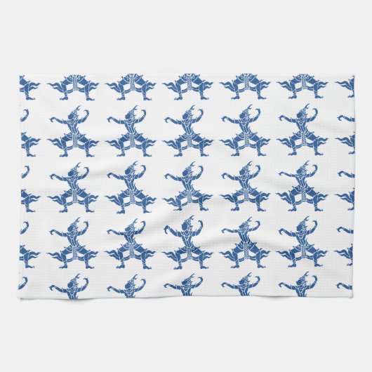 Thai Dancer ⚠ Thailand Sign ⚠ Geschirrtuch (Horizontal)