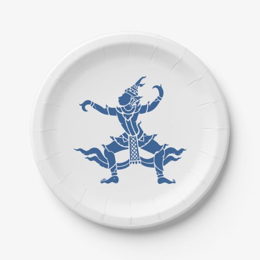 Thai Dancer ⚠ Thailand Sign ⚠ Pappteller (Vorderseite)