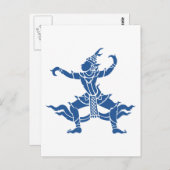 Thai Dancer ⚠ Thailand Sign ⚠ Postkarte (Vorne/Hinten)