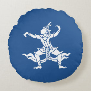 Thai Dancer ⚠ Thailand Sign ⚠ Rundes Kissen