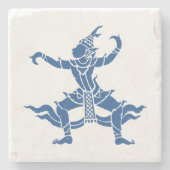 Thai Dancer ⚠ Thailand Sign ⚠ Steinuntersetzer (Vorderseite)