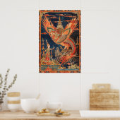 Thai Dragon and Phoenix Art Print Traditional Poster (Küche)