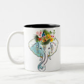 Thai Elefant Design Kaffee und Tee Tasse (Links)