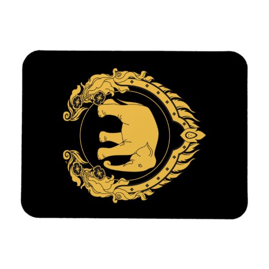 Thai Elephant Magnet (Horizontal)