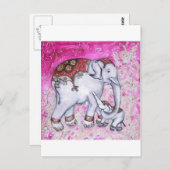 THAI ELEPHANTS POSTKARTE (Vorne/Hinten)