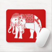 Thai Erawan White Elephant Mousepad (Mit Mouse)