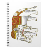 Thai Erawan White Elephant Notizblock (Vorderseite)