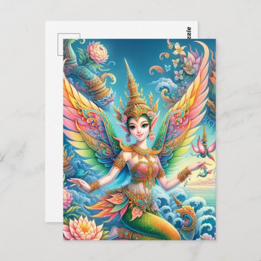 Thai Fairy Postkarte (Vorne/Hinten)